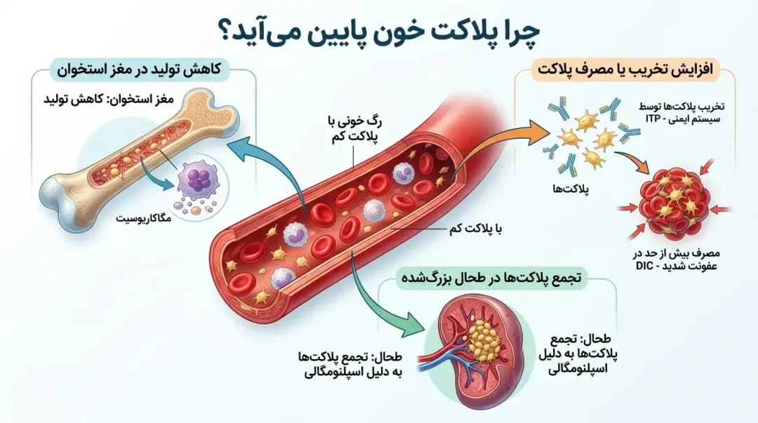 پلاکت خون پایین