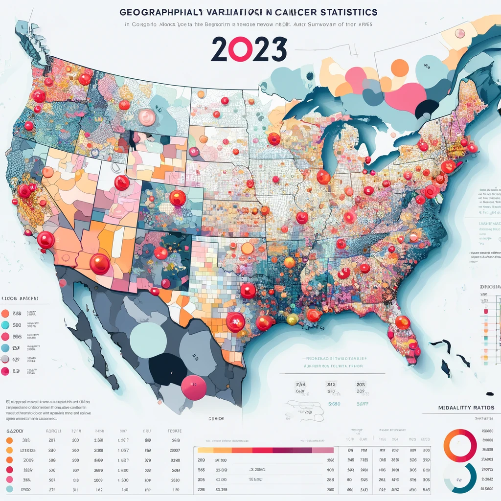 تغییرات جغرافیایی در آمار سرطان سال 2023