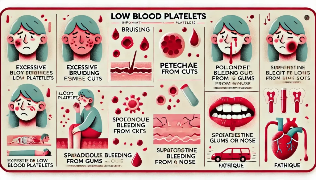 پایین بودن پلاکت خون