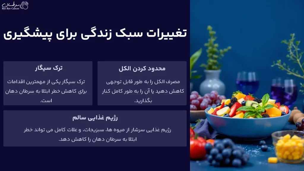 چگونه از سرطان دهان جلوگیری کنیم؟