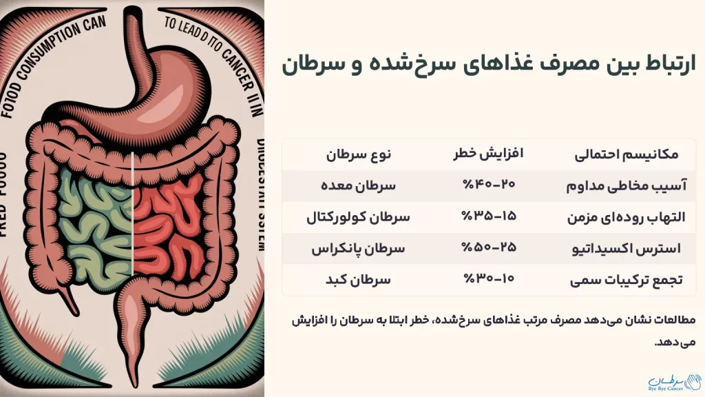 سرخ‌کن و سرطان 